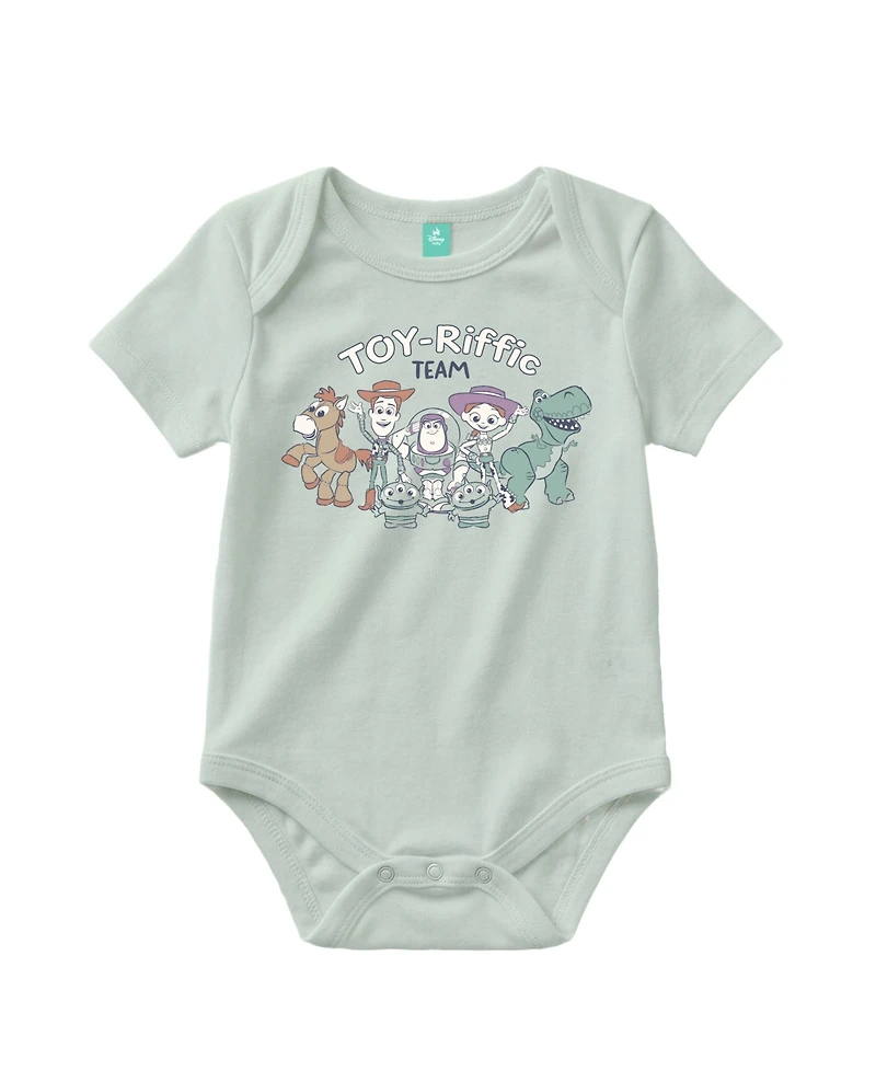 Disney Baby Boys' Toy Story Short-Sleeve Bodysuit, Pants and Beanie, 3-Piece Set
