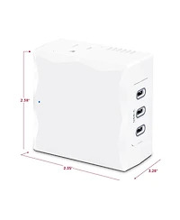 CyberPower P2WUC3 2-Outlet Home/Office Wall-Tap Surge Protector with 3x Usb-c Port, White