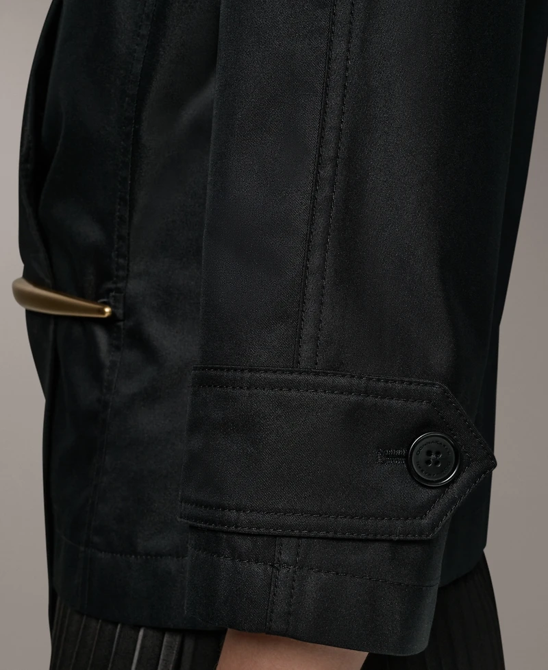 Donna Karan New York Women's Notch Lapel Bar Hardware Jacket