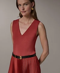 Donna Karan New York Women's V-Neck Dress