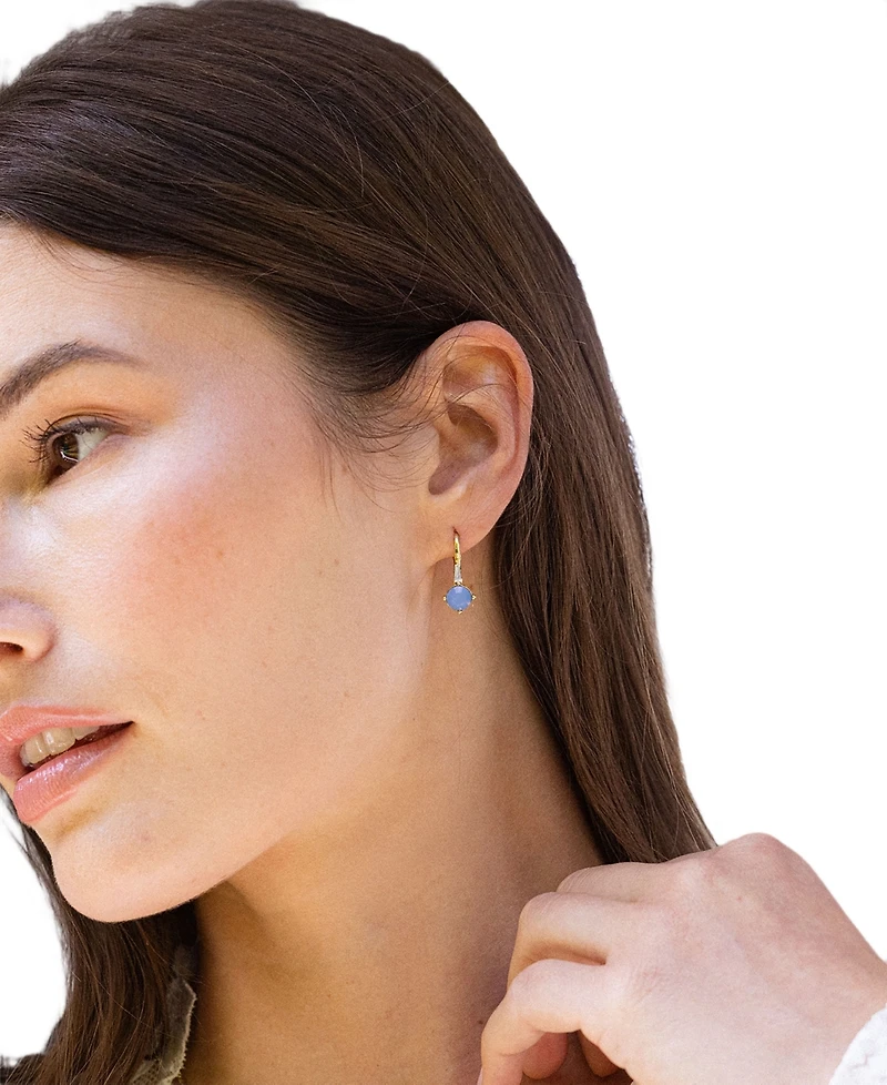brook & york Gold-Tone Plated Victoria Opal Earrings