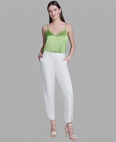 Bcbg Women's Straight Ankle High-Rise Pants