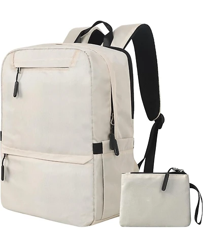 Laptop Backpack, Computer Bag with 2 Compartments, Ergonomic Shoulder Straps, 15.6 Inch Laptop Sleeve, Haul Handle, Book Backpacks, Bookbag for Women