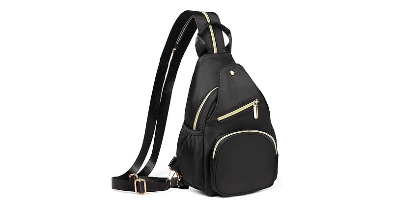 Small Crossbody Sling Bag for Women, Mini Backpack Convertible, Chest Hiking Daypack