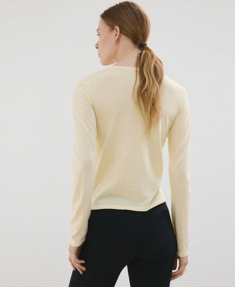Mango Women's Knitted Button Cardigan