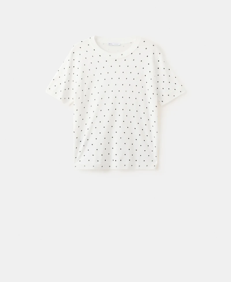 Mango Women's Polka-Dot Knitted Sweater
