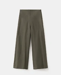 Mango Women's Straight Linen-Blend Pants