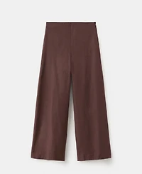 Mango Women's Straight Linen-Blend Pants