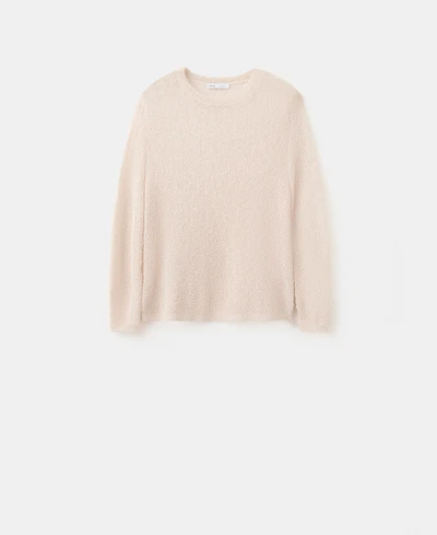 Mango Women's Open-Knit Long-Sleeve Sweater