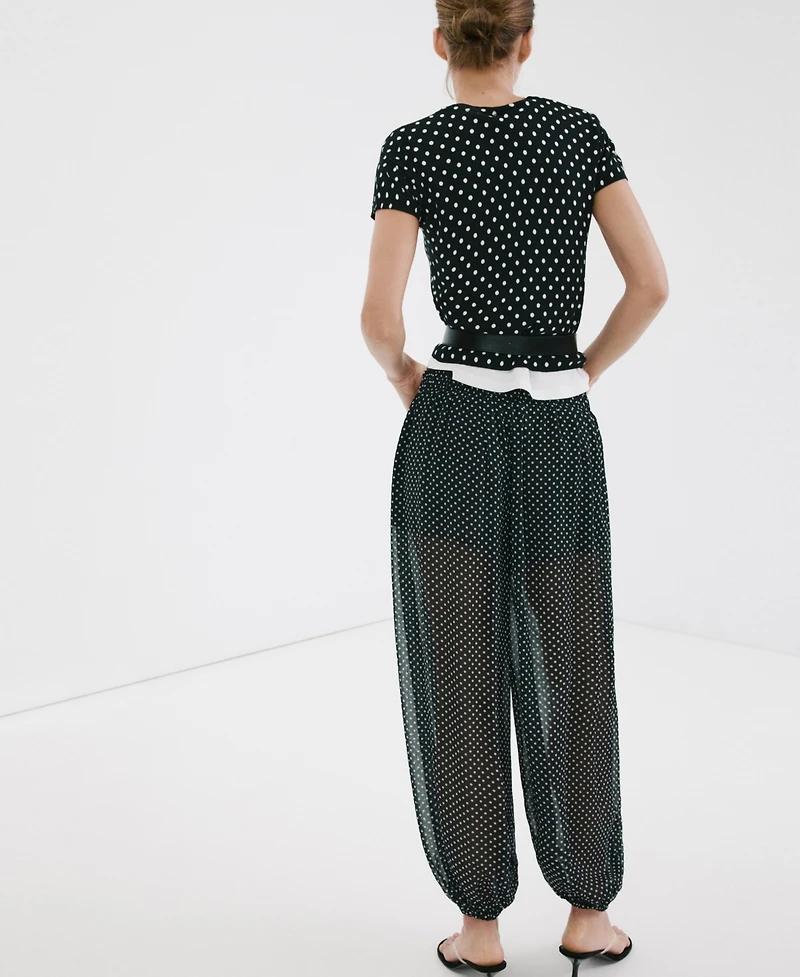 Mango Women's Polka-Dot Knitted Sweater