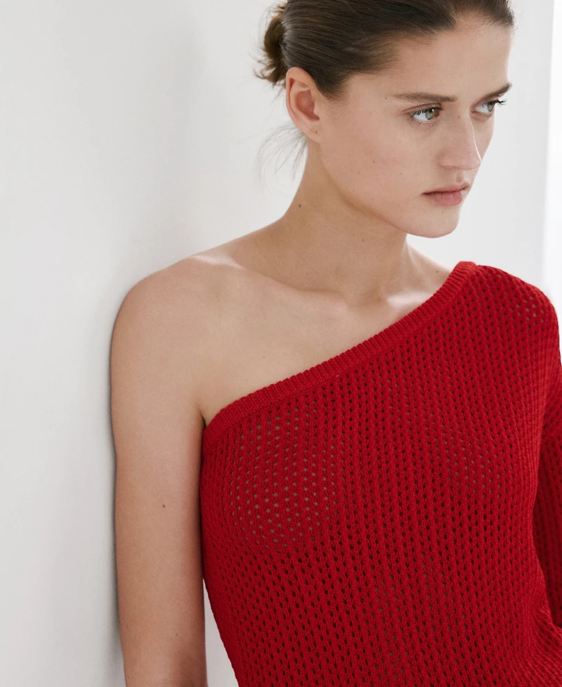 Mango Women's Asymmetric Knit Sweater