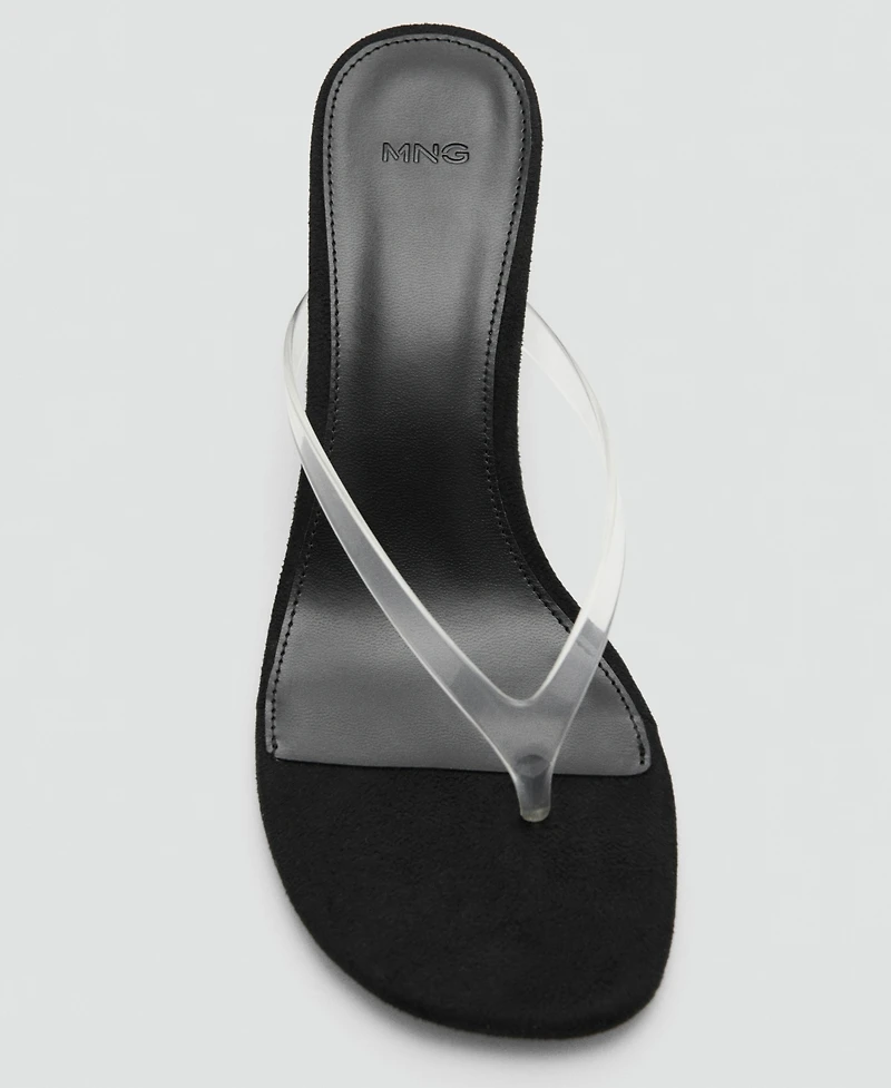 Mango Women's Jelly Strap Heel Sandals