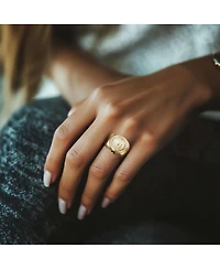 Invicta Women's 48947 Mini Ring Watch Quartz 2 Hand Gold Dial Watch