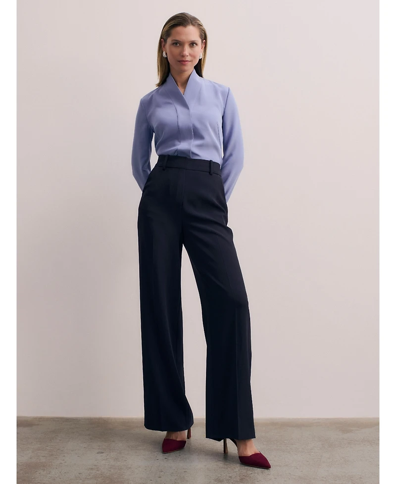 The Fold Women's Bowery Stretch Silk Blouse