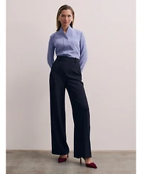 The Fold Women's Bowery Stretch Silk Blouse