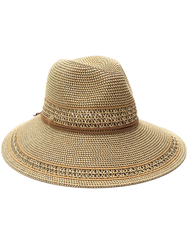 Vince Camuto Tapered Back Tweed Panama Hat