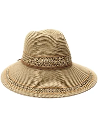 Vince Camuto Tapered Back Tweed Panama Hat