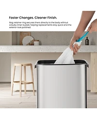 Home Zone Living Gallon Sensor Kitchen Trash Can with Motion Sensor Lid and Touch Controls, Stainless Steel