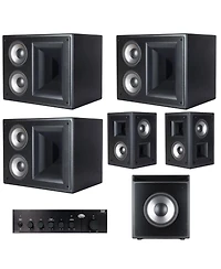Klipsch Thx-5000 6-pc Surround Sound Home Theater System Black