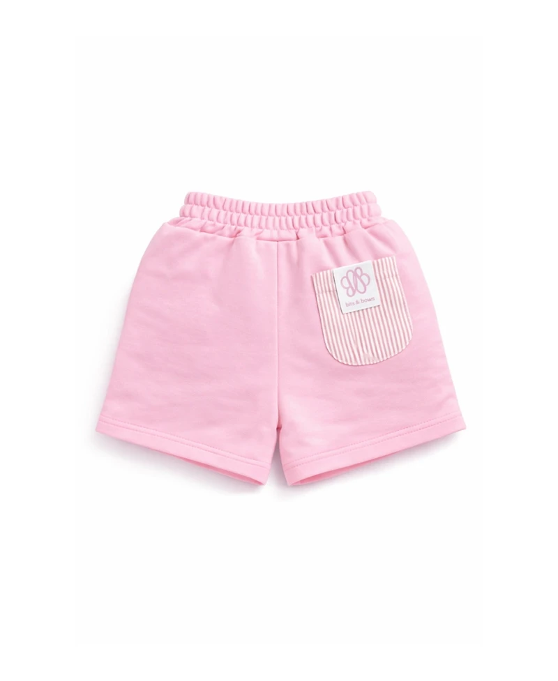 Bits & Bows Toddler Girls Seersucker Pocket Shorts