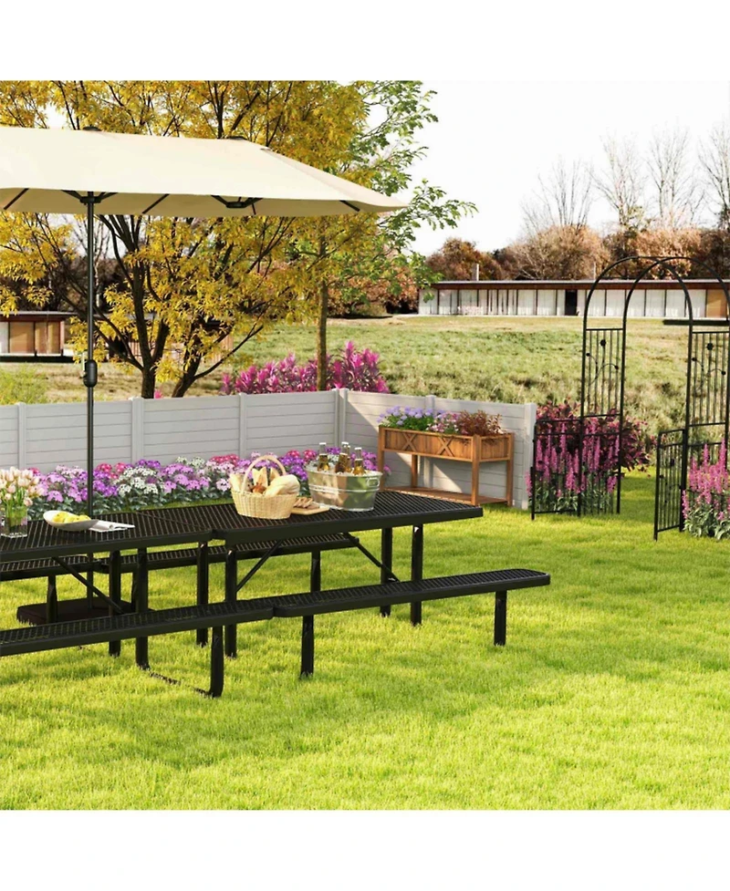Sugift 6-in-1 Outdoor Garden Dining and Relaxation Combo Set