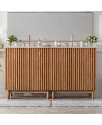 Sillysis Solid Wood Legs, Soft-Close Doors, Adjustable Shelf