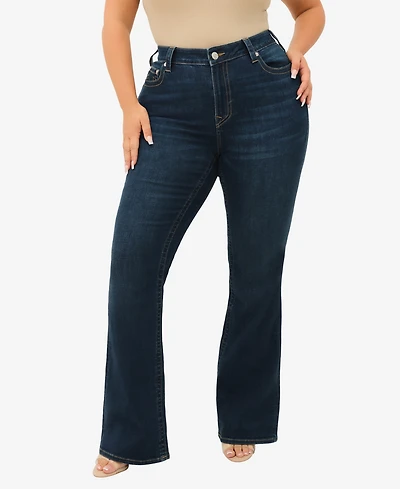 True Religion Plus Becca Mid-Rise Bootcut Jean