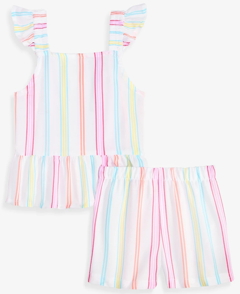 Epic Threads Toddler Girls' 12M-5T Striped Top & Shorts, 2-Piece Set, Macy's Exclusive
