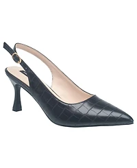 French Connection Womens Brenna Croco Heel