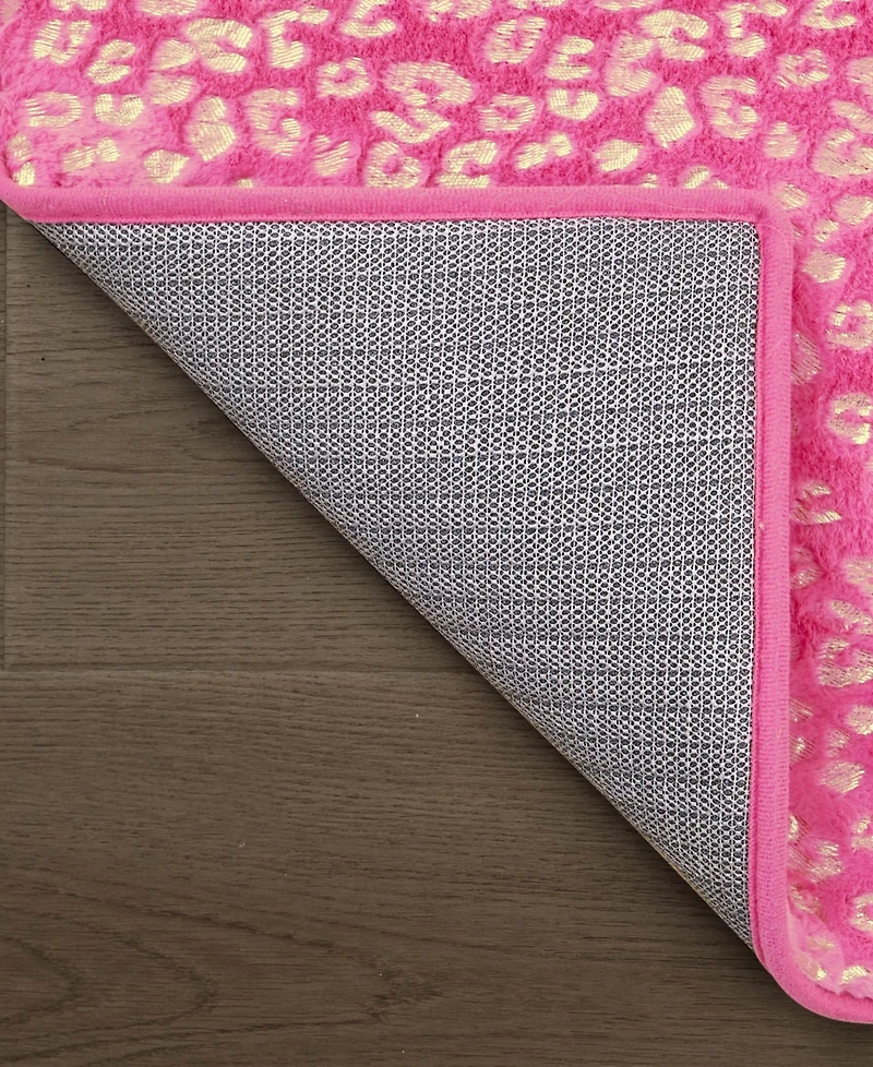 Juicy Couture Metallic Leopard Foil Print Runner Rug, 72" x 24"