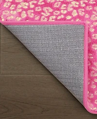 Juicy Couture Metallic Leopard Foil Print Runner Rug, 72" x 24"