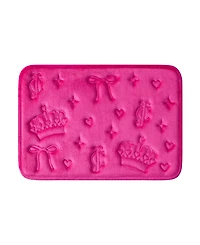 Juicy Couture Crowns and Bows Quilted Memory Foam Bath Mat, 17" x 24"