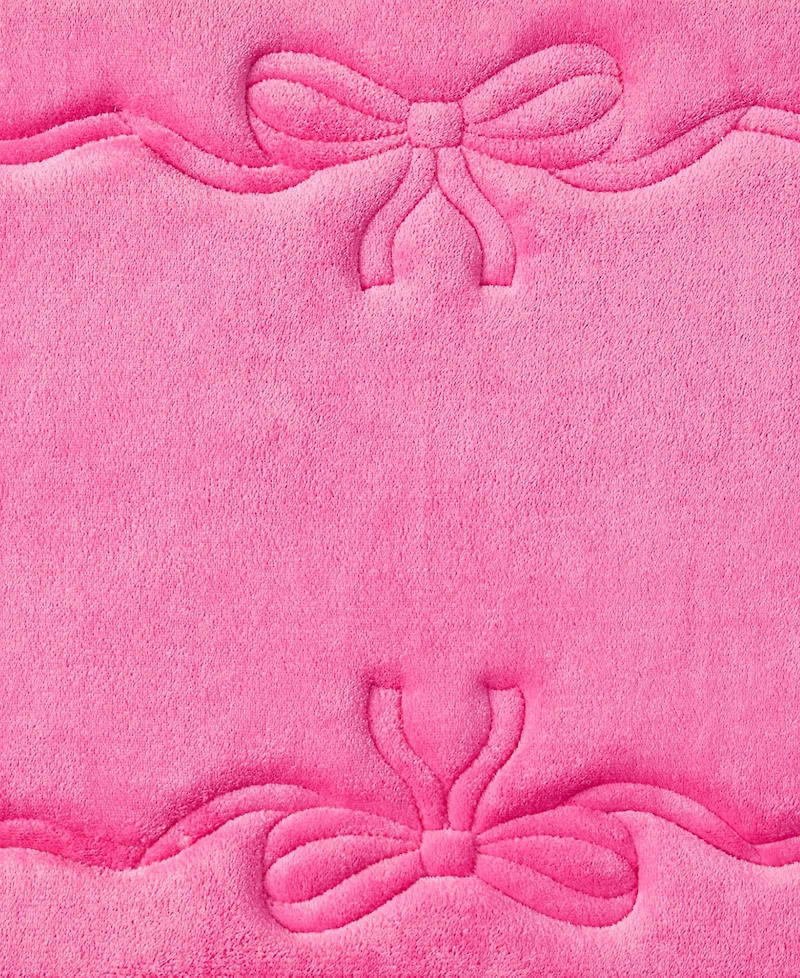 Juicy Couture Ribbon Border Quilted Memory Foam Bath Mat