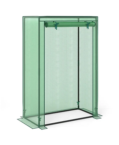 Sugift Portable Mini Greenhouse with Roll-Up Zippered Door