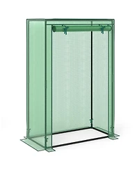 Sugift Portable Mini Greenhouse with Roll-Up Zippered Door