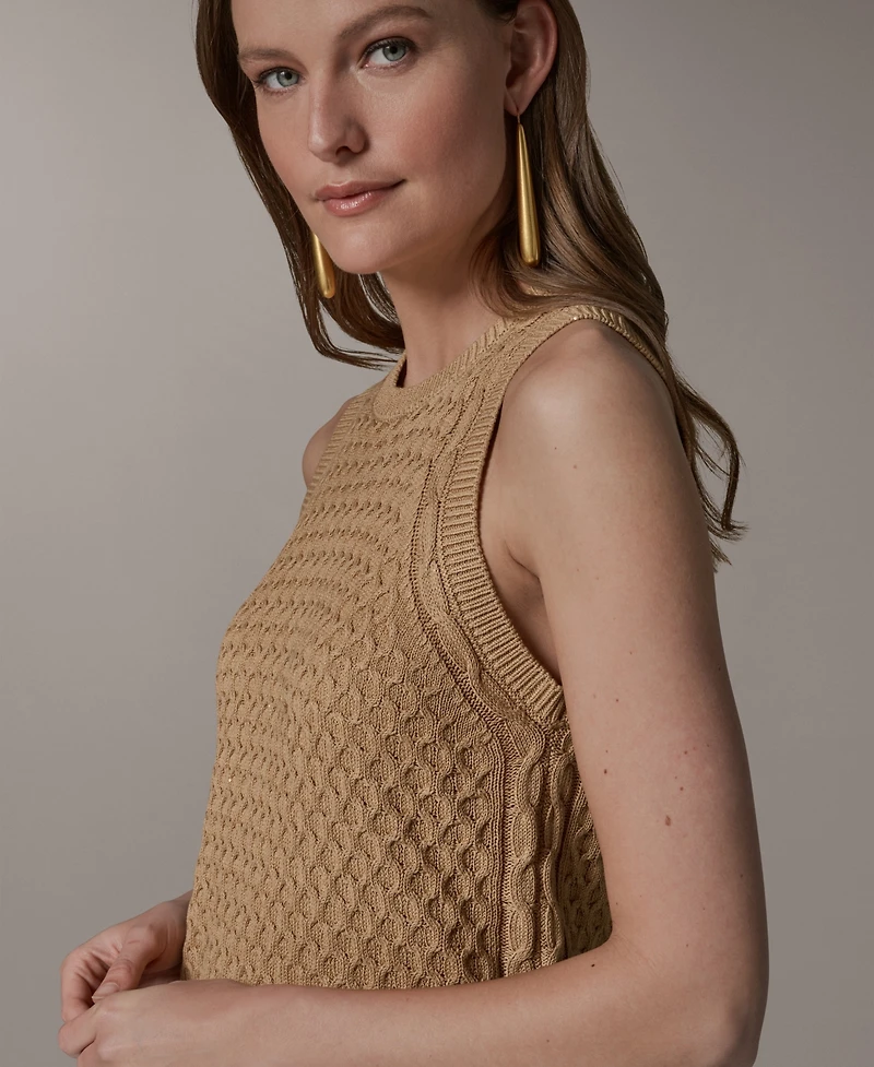 Donna Karan New York Women's Crewneck Knit Sweater Top