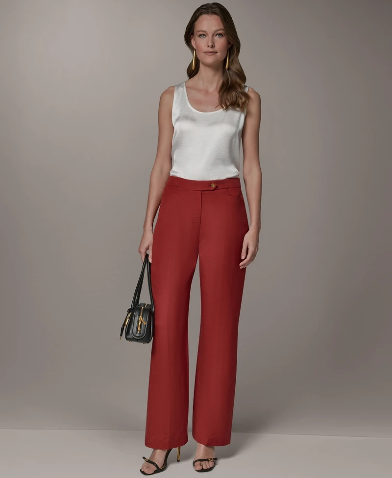 Donna Karan New York Women's Mid-Rise Straight Pants