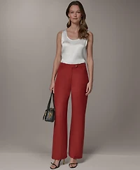 Donna Karan New York Women's Mid-Rise Straight Pants