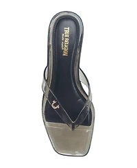 True Religion Womens Jelly Thong Strap Heel