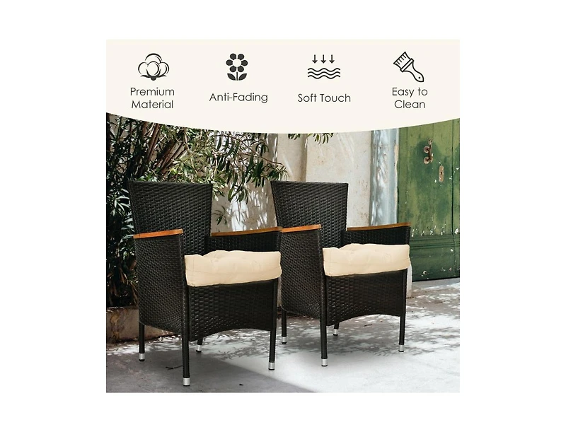 Patio Chair Seat Cushion Pads for Indoor Outdoor Use Comfortable and Durable