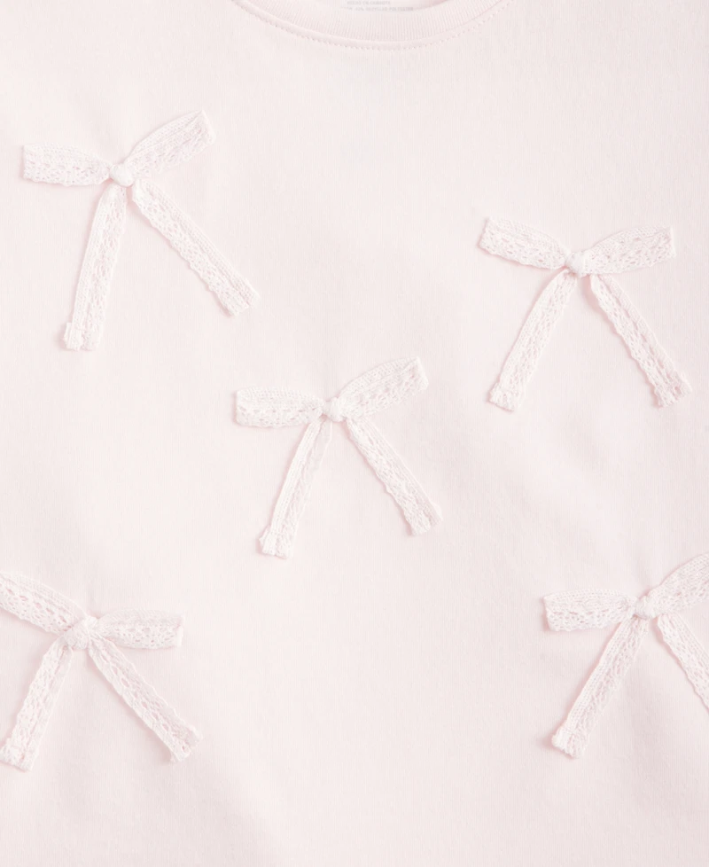 Epic Threads Girls' Xs-xl Bow Boxy T-Shirt, Macy's Exclusive