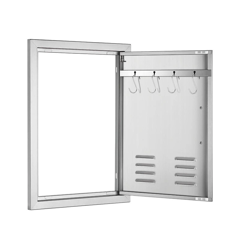 Sugift Bbq Access Door in Single Outdoor Kitchen Stainless Door