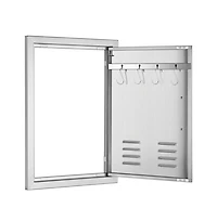 Sugift Bbq Access Door in Single Outdoor Kitchen Stainless Door