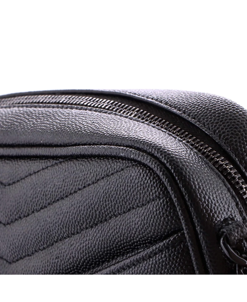 Pre-Owned Saint Laurent Mini Lou Camera Bag Matelasse Chevron Leather