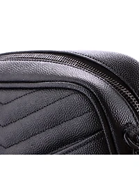 Pre-Owned Saint Laurent Mini Lou Camera Bag Matelasse Chevron Leather