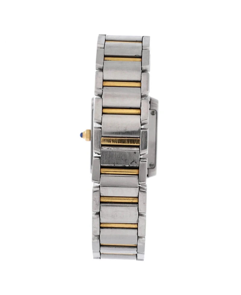 Pre-Owned Cartier Tank Francaise Quartz Watch in Stainless Steel and Gold 20mm