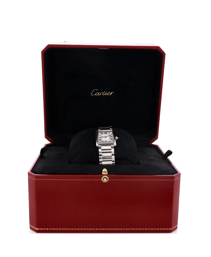 Pre-Owned Cartier Must de Cartier Tank Quartz Watch in Stainless Steel 22mm