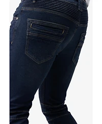 Raw X Men's Skinny Fit Moto Jeans