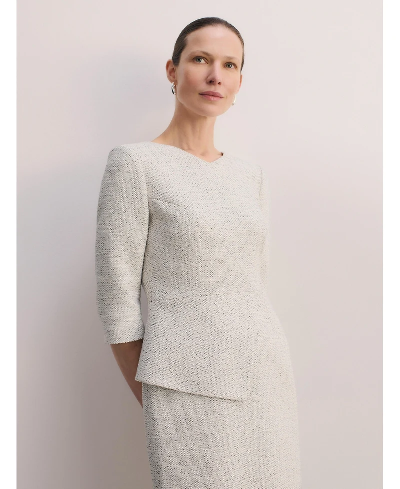 The Fold Women's Eaton Signature Tweed Dress
