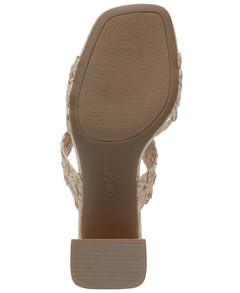 On 34th Women's Sashaa Square Toe Dress Sandals, Macy's Exclusive
